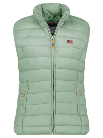 Geographical Norway Steppweste "Vatikolor" in Grün