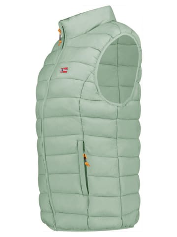 Geographical Norway Steppweste "Vatikolor" in Grün