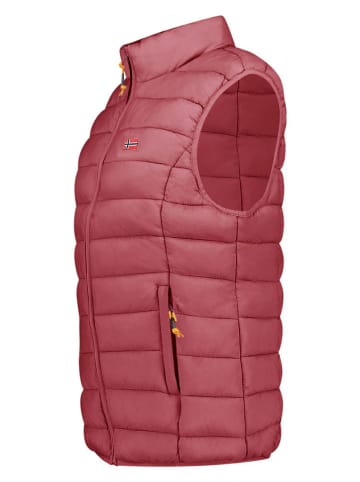 Geographical Norway Doorgestikte bodywarmer "Vatikolor" auberginekleurig