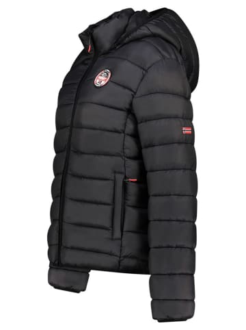 Geographical Norway Doorgestikte jas "Atikabadge" zwart