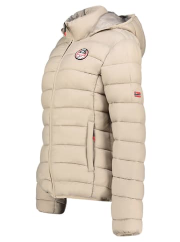 Geographical Norway Doorgestikte jas "Atikabadge" beige