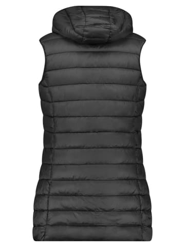 Geographical Norway Steppweste "Vatikabadge" in Schwarz
