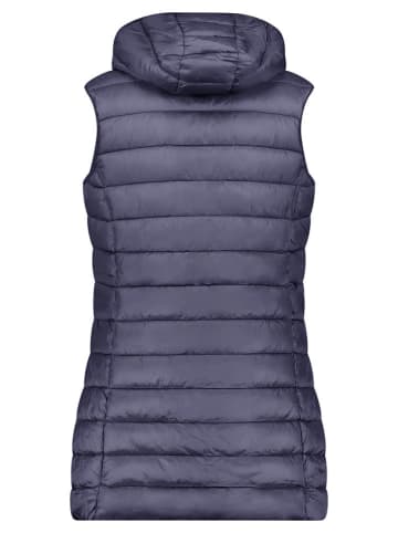 Geographical Norway Doorgestikte bodywarmer "Vatikabadge" donkerblauw