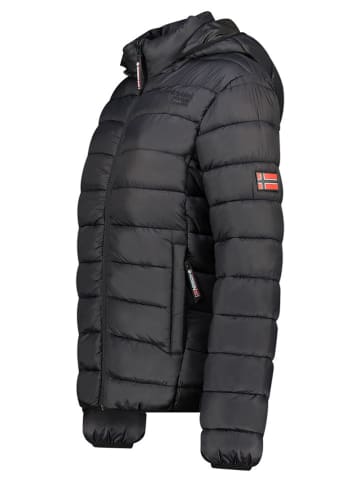 Geographical Norway Doorgestikte jas "Atikoclerc" zwart