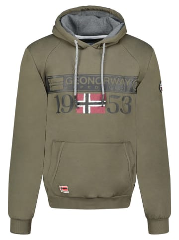 Geographical Norway Hoodie "Fastlife" in Khaki