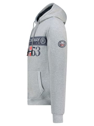 Geographical Norway Hoodie "Fastlife" grijs