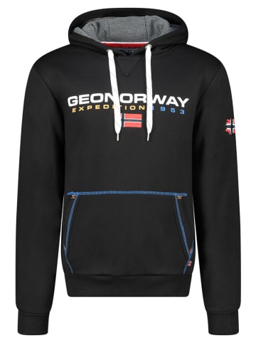 Geographical Norway Hoodie "Olvier" in Schwarz