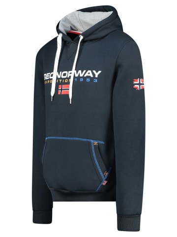 Geographical Norway Hoodie "Olvier" donkerblauw