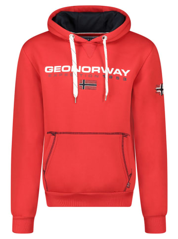 Geographical Norway Hoodie "Olvier" in Rot