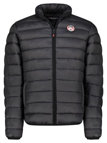 Geographical Norway Kurtka pikowana "Amigobadge Basic" w kolorze czarnym
