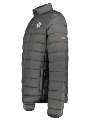 Geographical Norway Kurtka pikowana "Amigobadge Basic" w kolorze antracytowym