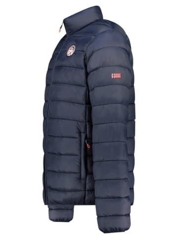 Geographical Norway Steppjacke "Amigobadge Basic" in Dunkelblau