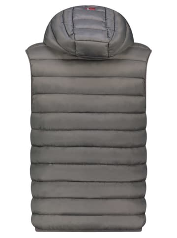 Geographical Norway Weste "Vamigobadge Hood" in Grau