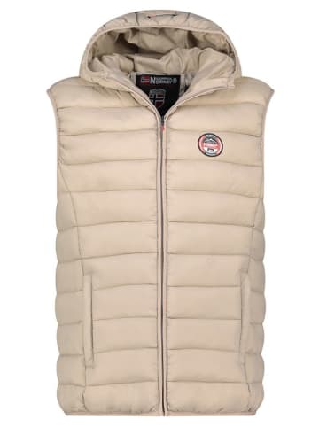 Geographical Norway Kamizelka "Vamigobadge Hood" w kolorze beżowym