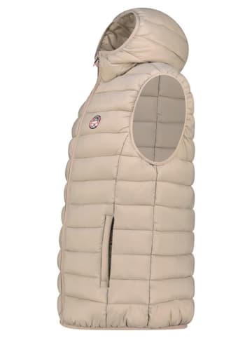 Geographical Norway Kamizelka "Vamigobadge Hood" w kolorze beżowym