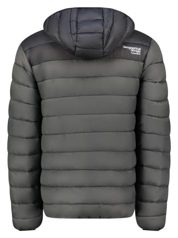 Geographical Norway Steppjacke "Amigoglerc Hood" in Anthrazit/ Schwarz