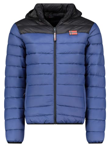 Geographical Norway Steppjacke "Amigoglerc Hood" in Blau/ Schwarz