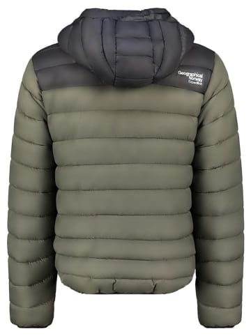 Geographical Norway Doorgestikte jas "Amigoglerc Hood" kaki/zwart