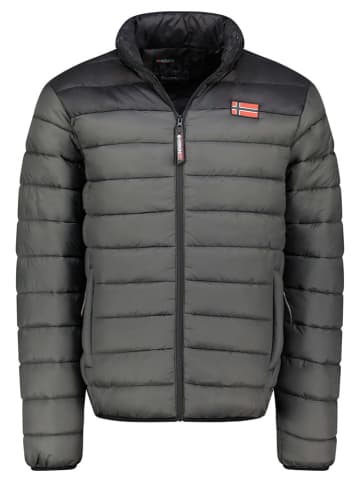 Geographical Norway Kurtka pikowana "Amigoglerc Basic" w kolorze antracytowo-czarnym