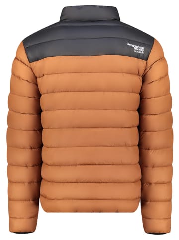 Geographical Norway Kurtka pikowana "Amigoglerc Basic" w kolorze karmelowo-czarnym