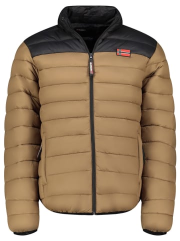 Geographical Norway Steppjacke "Amigoglerc Basic" in Hellbraun/ Schwarz