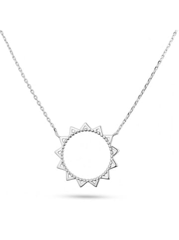 Eclat d'Argent Srebrny naszyjnik z elementami ozdobnymi  - dł. 38 cm
