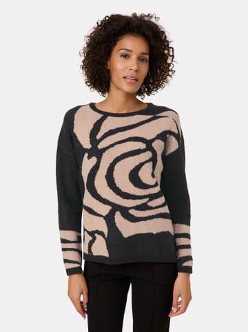 Gerry Weber Pullover in Schwarz/ Beige