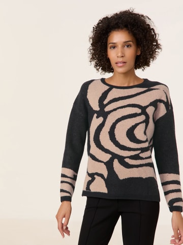 Gerry Weber Sweter w kolorze czarno-beżowym