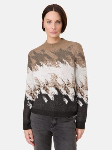 TAIFUN Pullover in Camel/ Schwarz