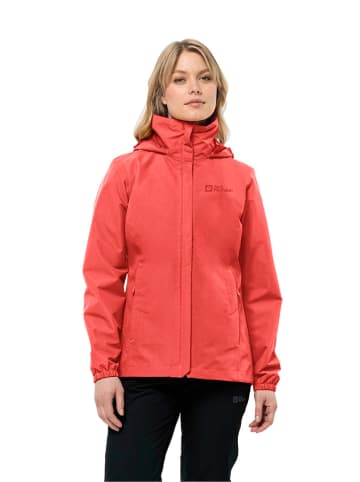Jack Wolfskin Regenjacke "Stormy Point" in Rot