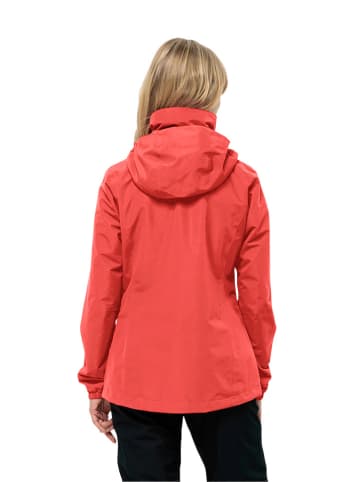 Jack Wolfskin Kurtka przeciwdeszczowa "Stormy Point" w kolorze czerwonym