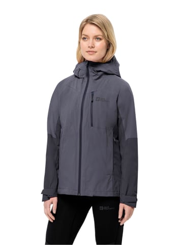 Jack Wolfskin Regenjacke "Eagle Peak" in Grau
