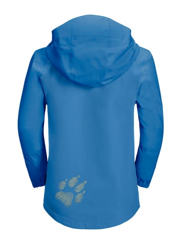 Jack Wolfskin Kurtka przeciwdeszczowa "Tucan" w kolorze niebieskim
