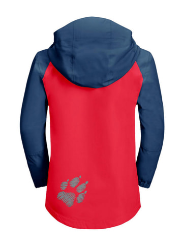 Jack Wolfskin Regenjas "Tucan" rood/blauw