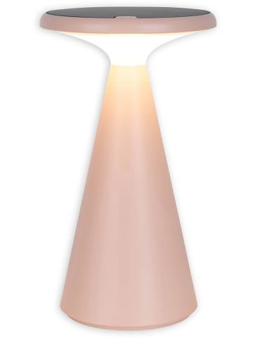näve Solar-Akku-Tischleuchte "Palu" in Rosa - (H)30 x Ø 20 cm