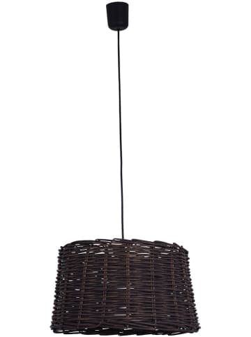 näve Hängeleuchte "Basket" in Dunkelbraun - (H)22 x Ø 23 cm