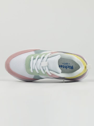 Richter Shoes Sneakers "Future2" in Weiß/ Pink/ Grün