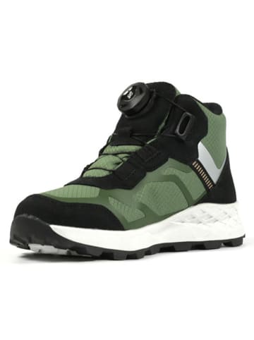 Richter Shoes Buty turystyczne "Venture" w kolorze zielono-czarnym