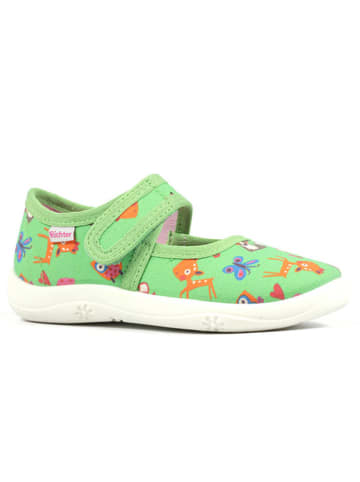 Richter Shoes Hausschuhe "Mia" in Grün