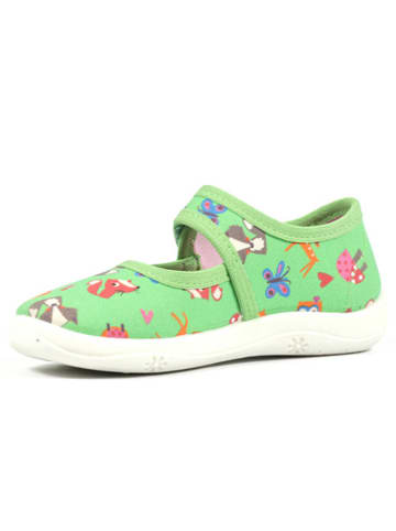 Richter Shoes Hausschuhe "Mia" in Grün
