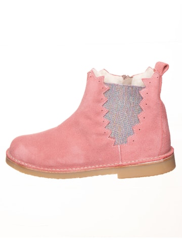 kmins Leder-Winterboots in Rosa