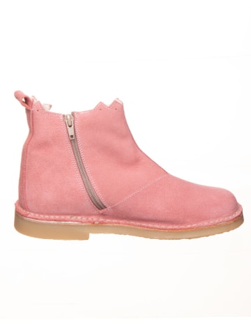 kmins Leder-Winterboots in Rosa