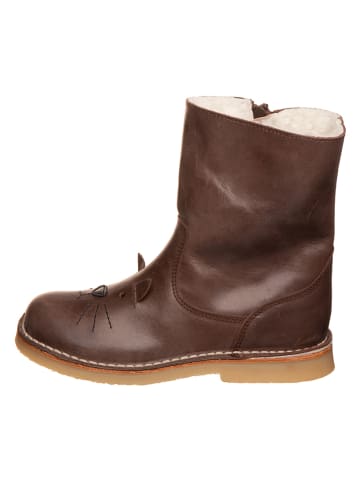kmins Leren winterlaarzen "Kmins" donkerbruin