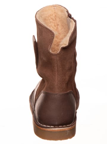 kmins Leder-Winterstiefel in Hellbraun