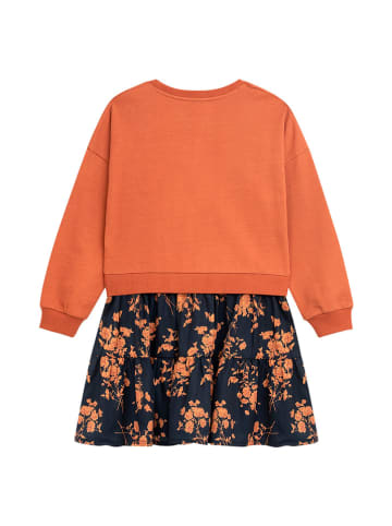 Danamade Sweatkleid "Dlucie" in Orange/ Schwarz