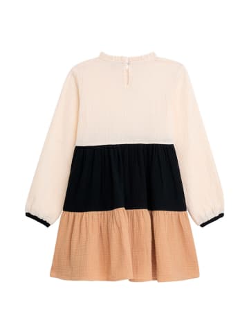 Danamade Kleid "Dtin" in Creme/ Schwarz/ Hellbraun