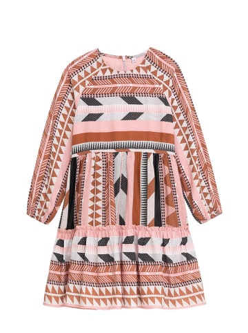 Danamade Kleid "Dsteffi" in Rosa/ Hellbraun