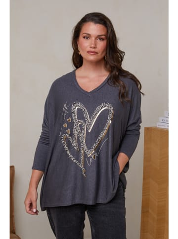 Curvy Lady Pullover in Anthrazit