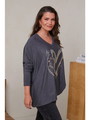 Curvy Lady Pullover in Anthrazit