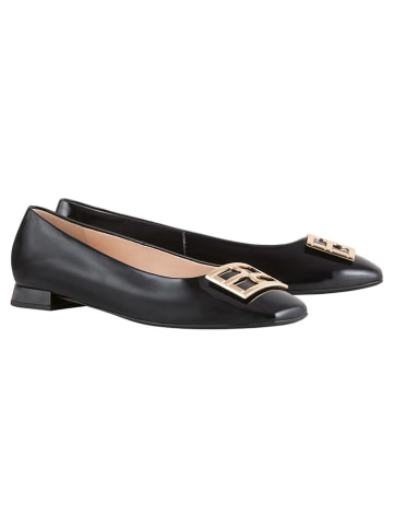 Högl Leren ballerina's zwart